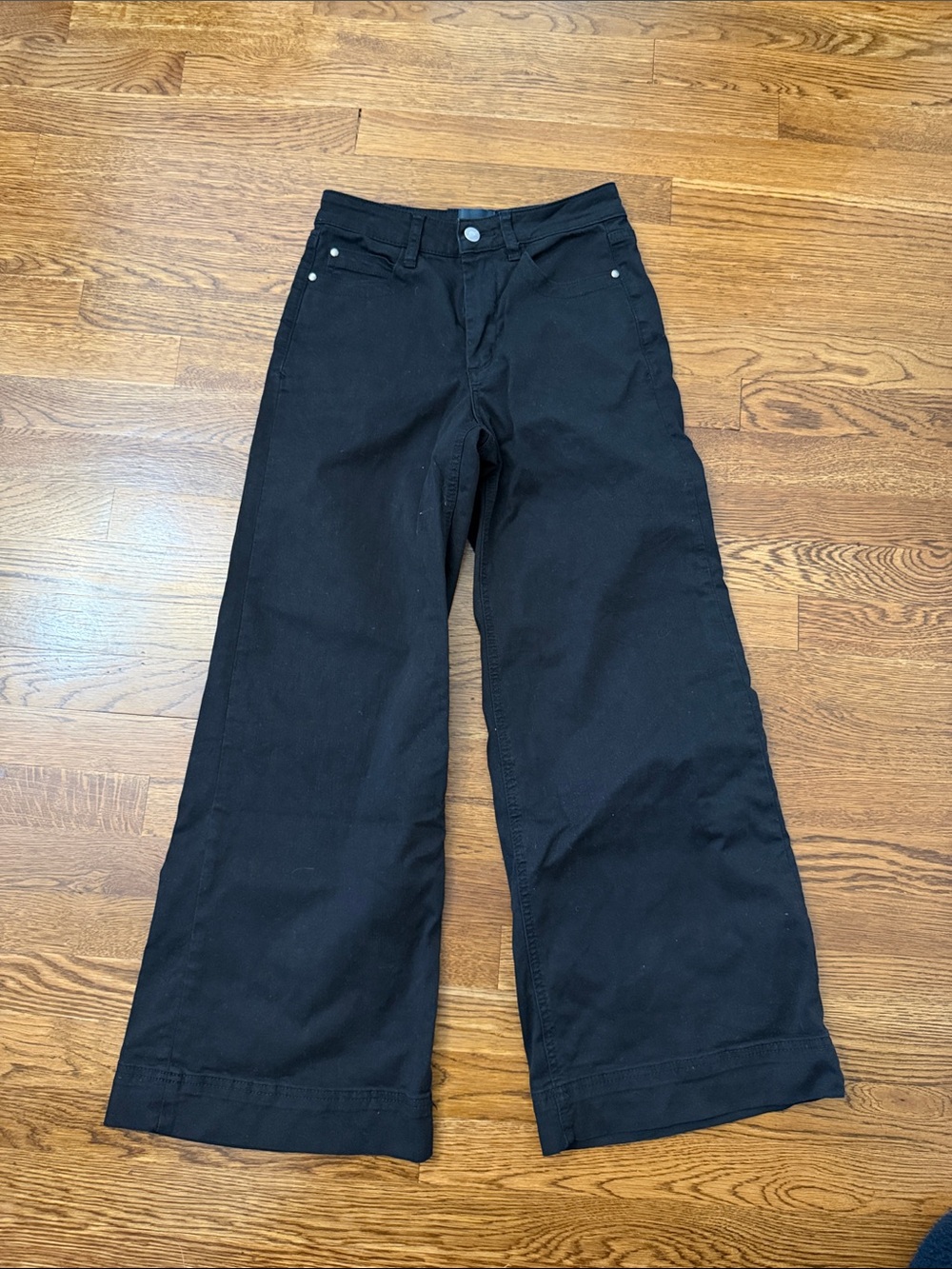 Anthropologie Black Wide-Leg Jeans